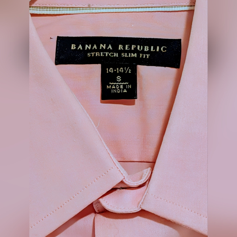 Banana Republic Men’s Stretch Slim Fit Dress Shirt – Size Small (14–14½) - Picture 4 of 5